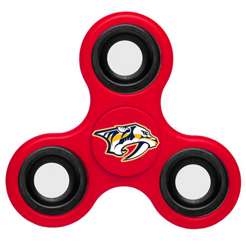 NHL Nashville Predators 3 Way Fidget Spinner A111 - Red